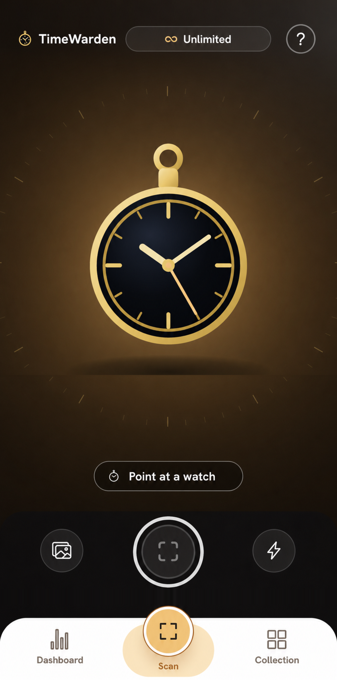 TimeWarden scan screen